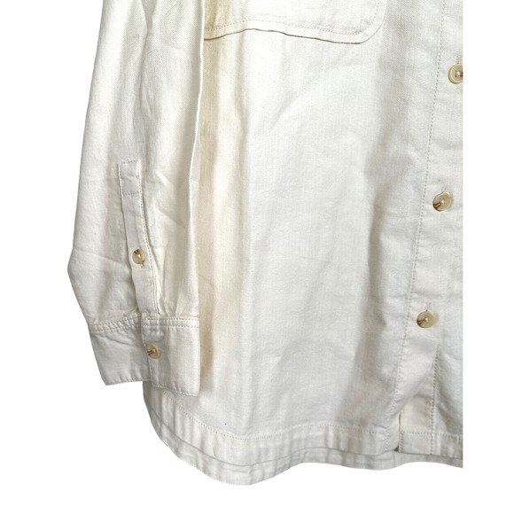 NWOT UGG Cream Button Down Shirt for Women - Picture 7 of 10